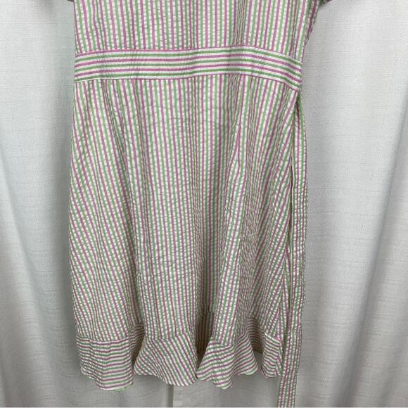Draper James RSVP Pink&Green Stripe Wrap Dress Sz.XXL NWT - Picture 13 of 16